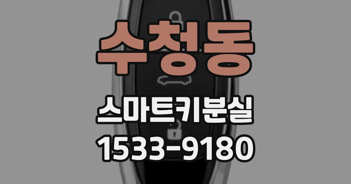 수청동 스마트키분실