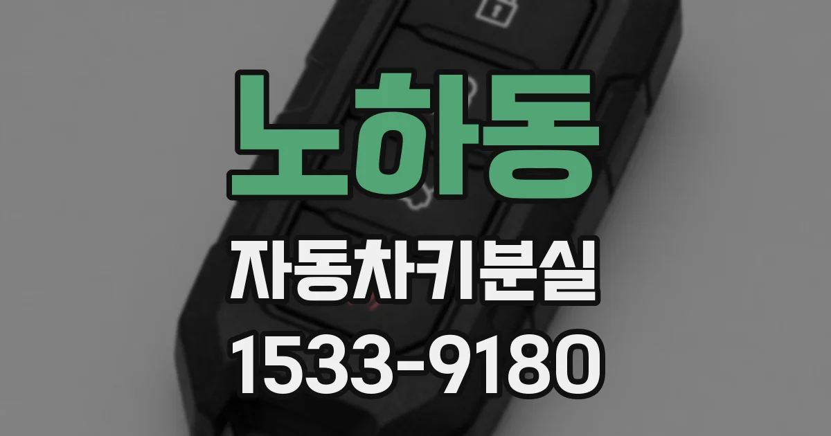 노하동 자동차키분실