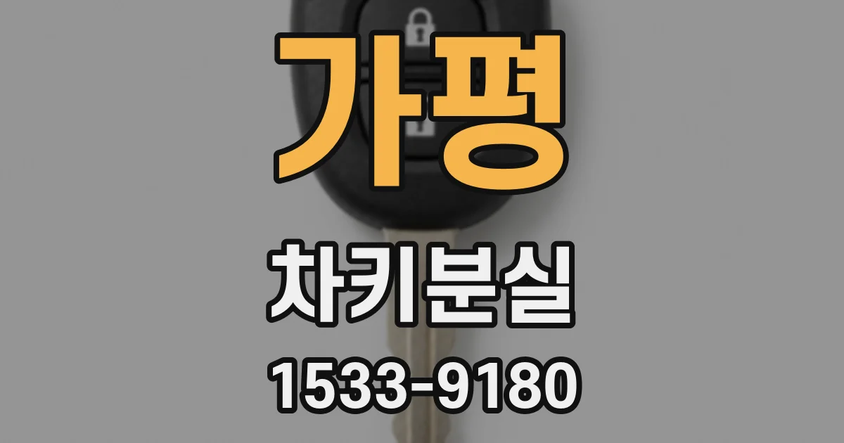 가평 차키분실