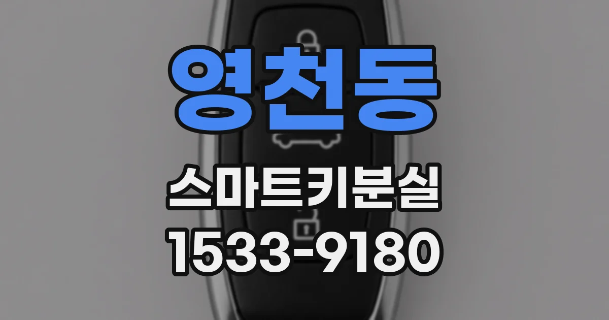 영천동 스마트키분실