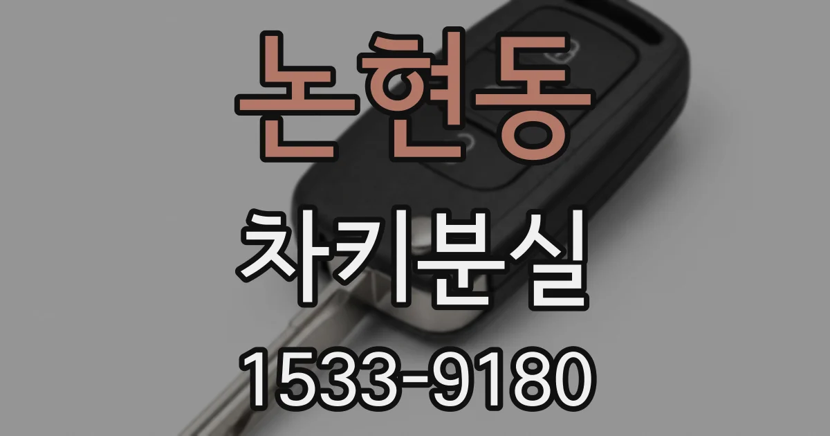 논현동 차키분실