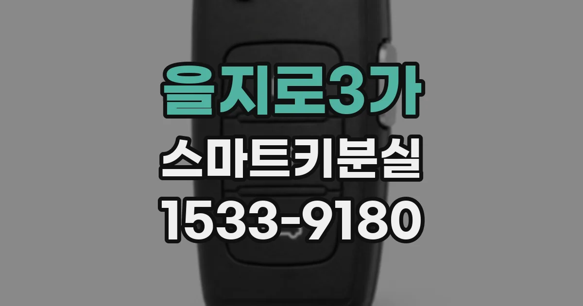 을지로3가 스마트키분실