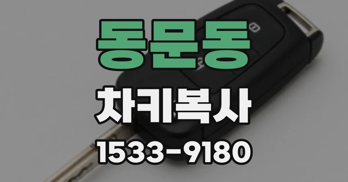 동문동 차키복사