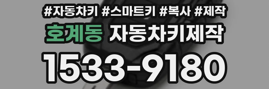 호계동 자동차키제작