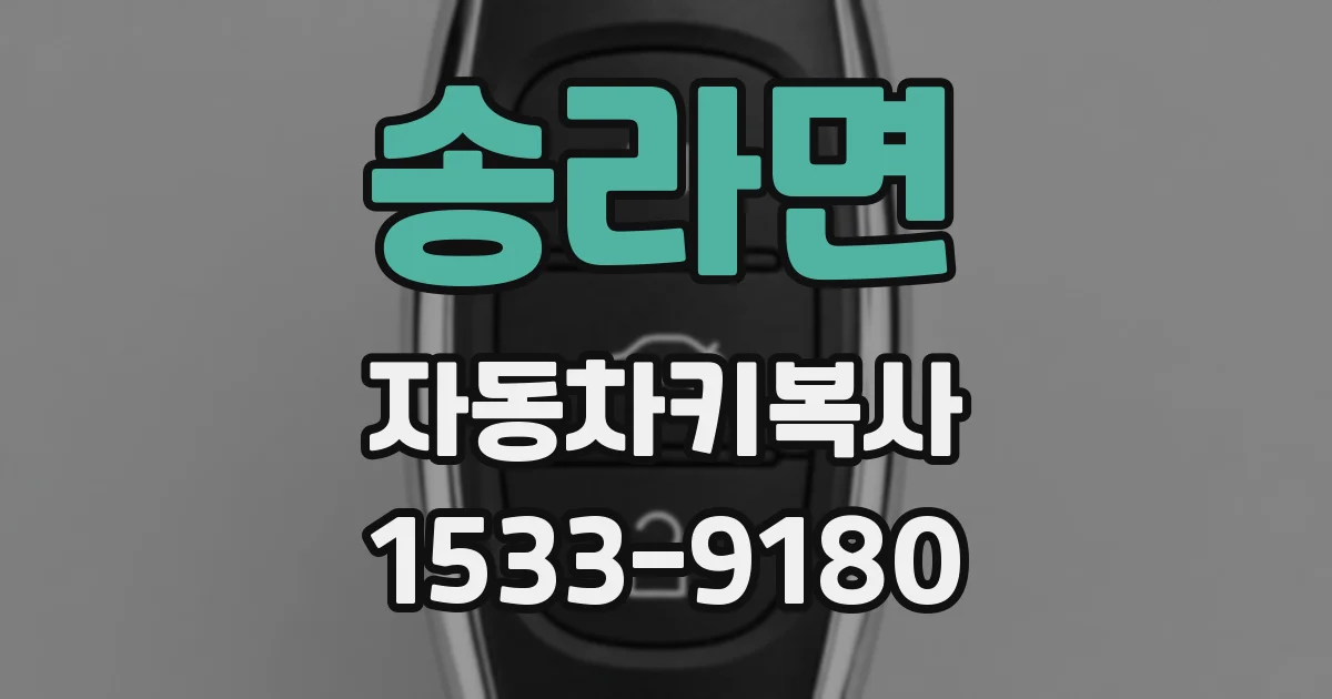 송라면 자동차키복사