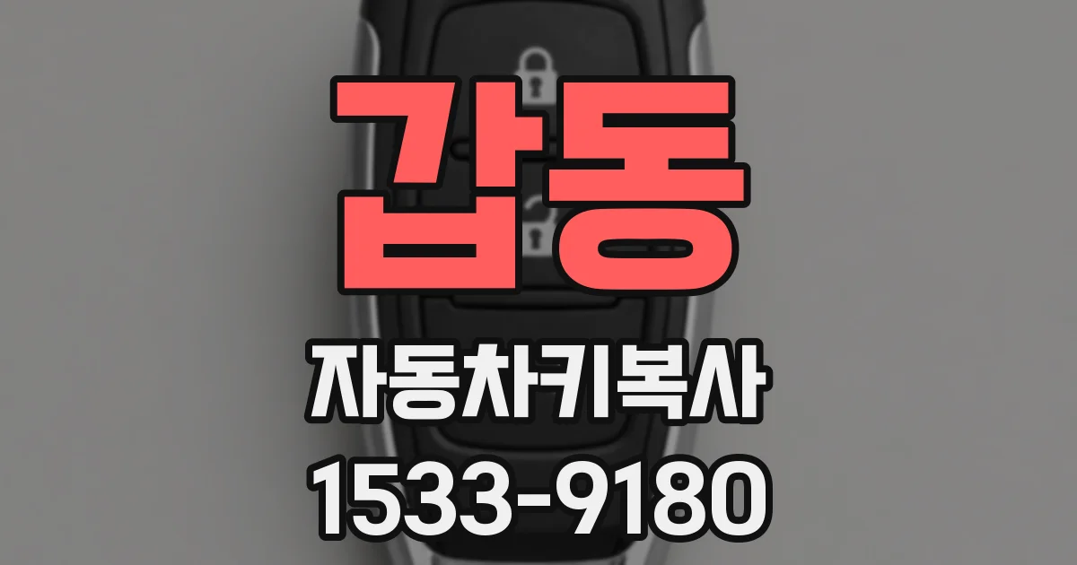 갑동 자동차키복사