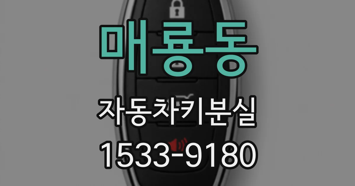 매룡동 자동차키분실