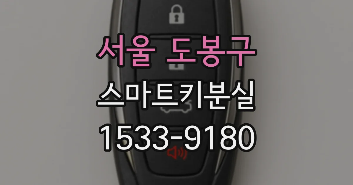 서울 도봉구 스마트키분실