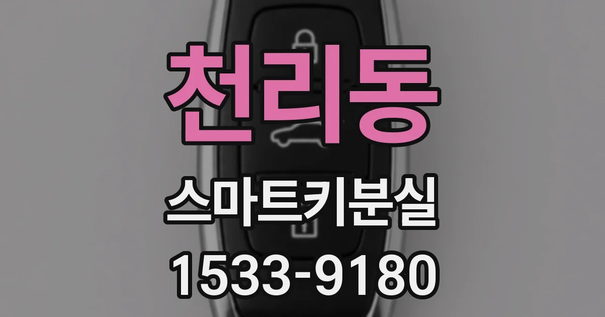 천리동 스마트키분실