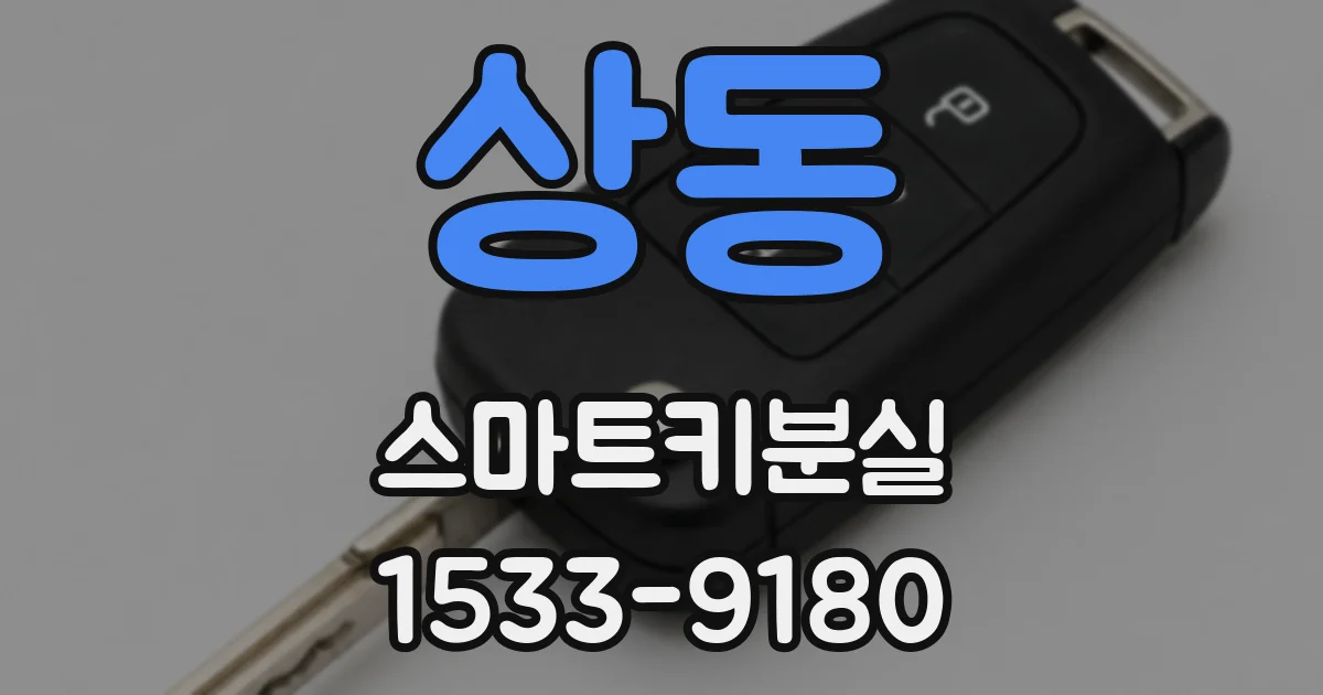 상동 스마트키분실
