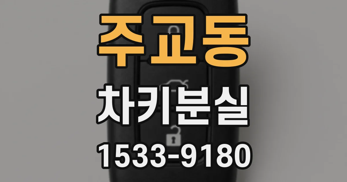 주교동 차키분실