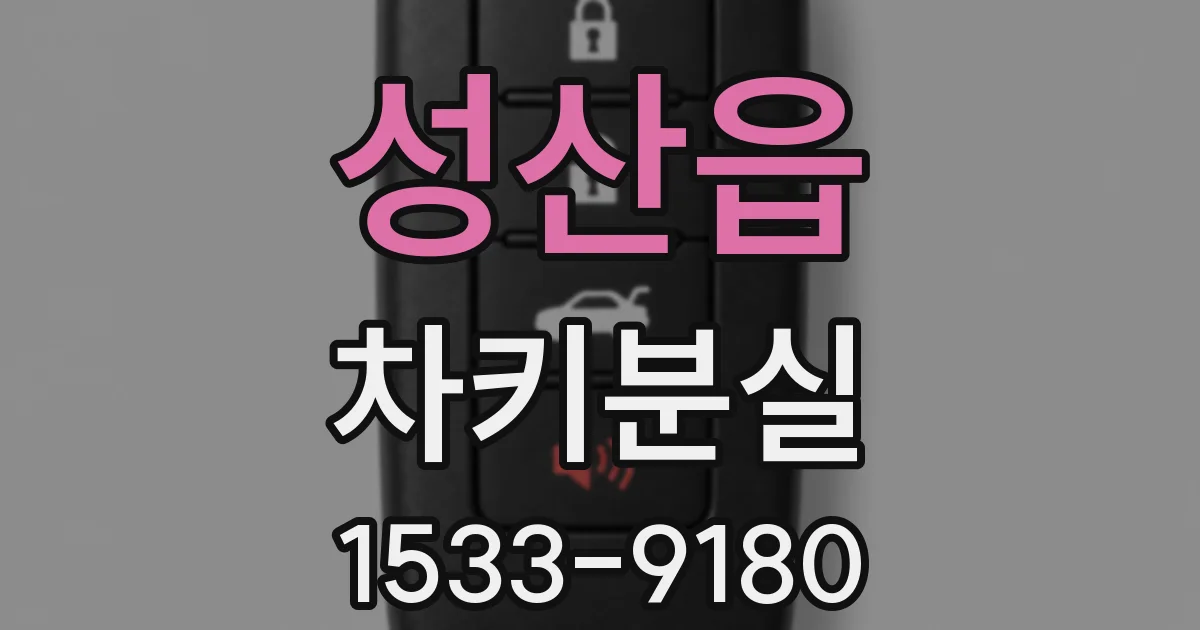 성산읍 차키분실