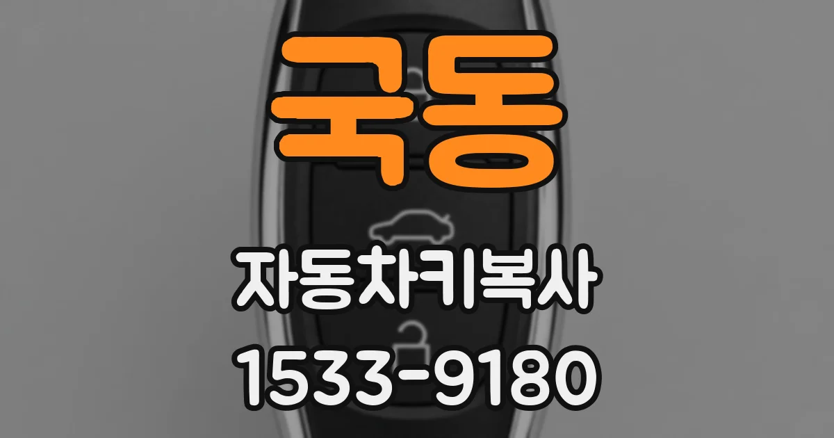 국동 자동차키복사