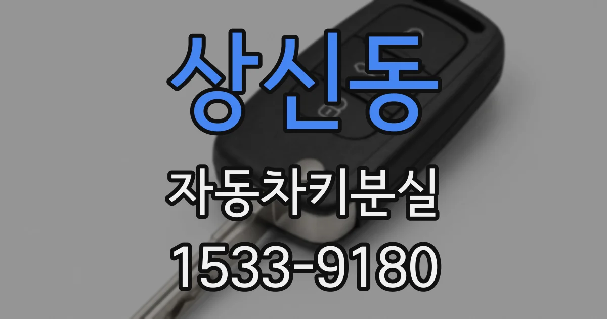 상신동 자동차키분실