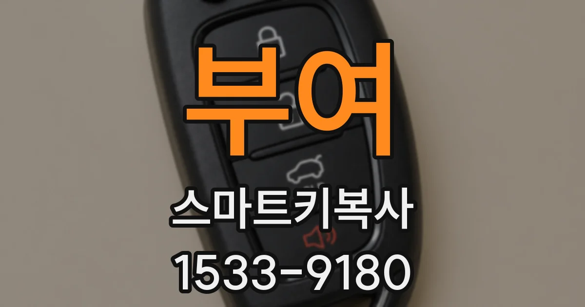 부여 스마트키복사