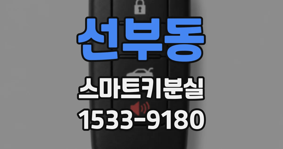 선부동 스마트키분실