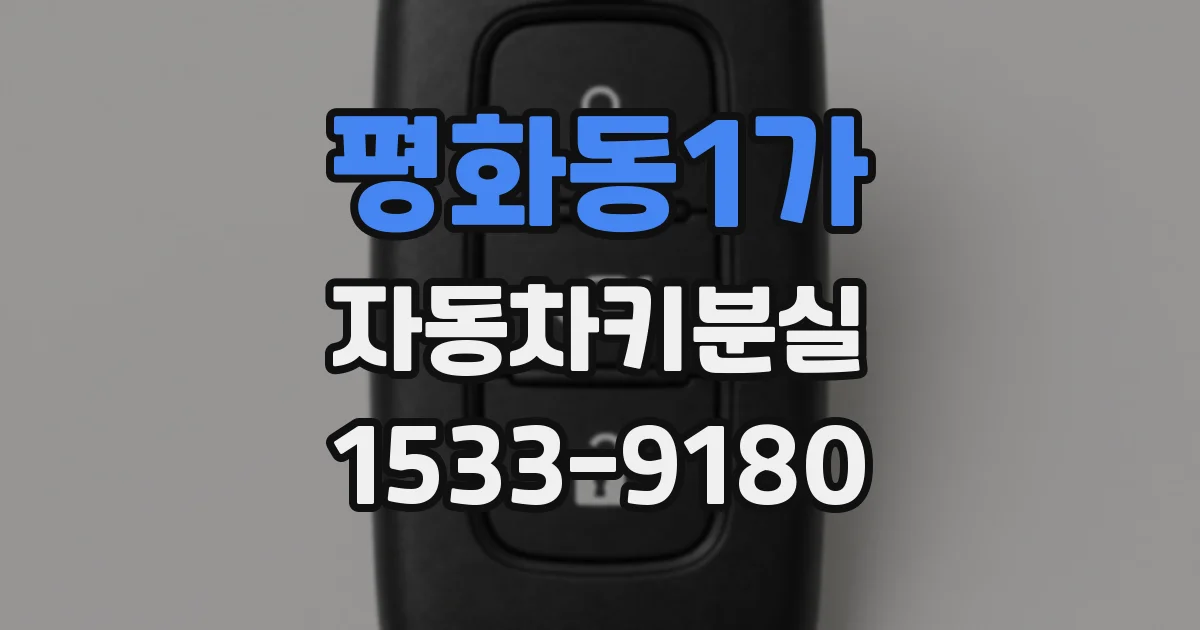 평화동1가 자동차키분실