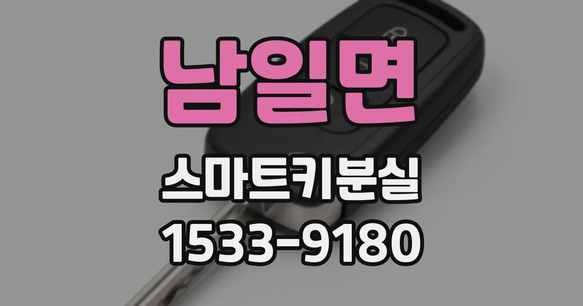 남일면 스마트키분실