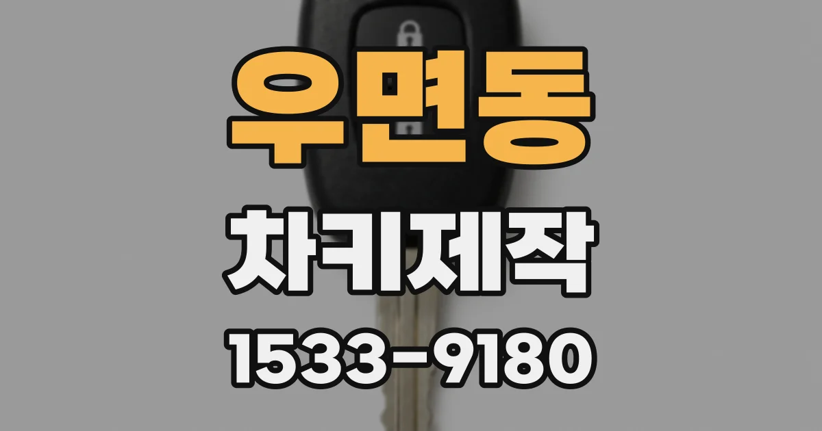 우면동 차키제작