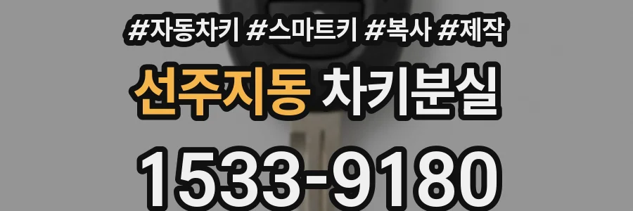 선주지동 차키분실