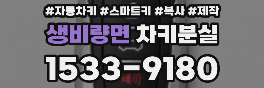 생비량면 차키분실