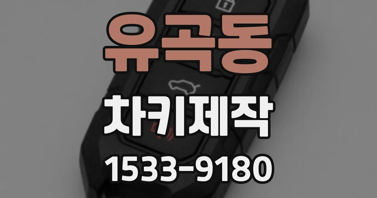 유곡동 차키제작