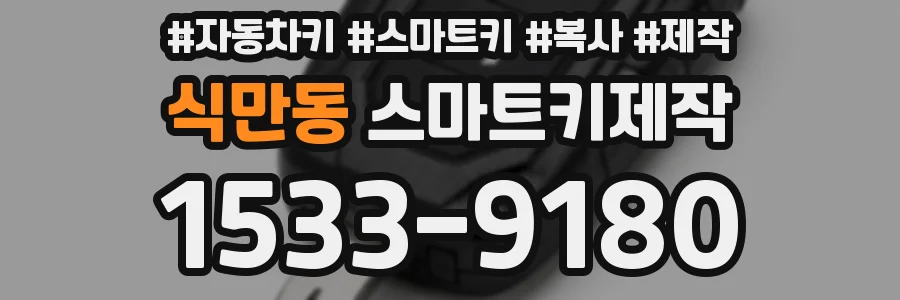 식만동 스마트키제작