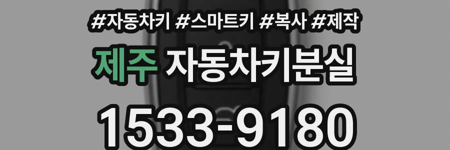 제주 자동차키분실
