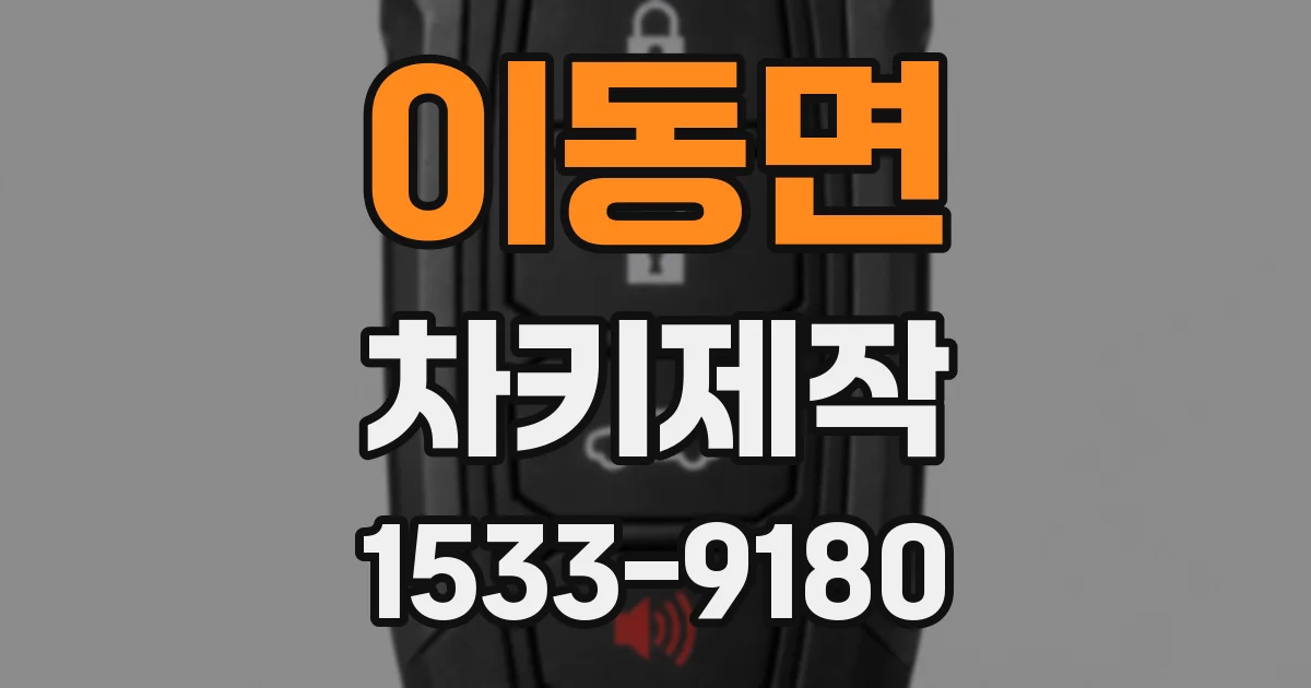 이동면 차키제작