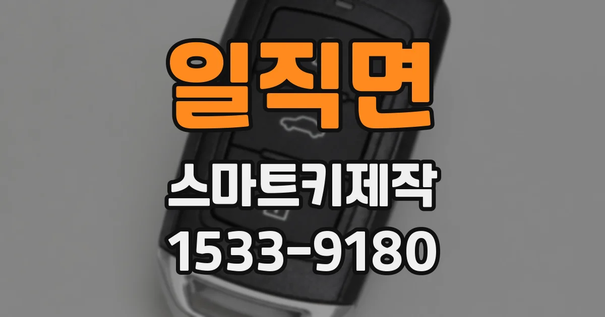 일직면 스마트키제작