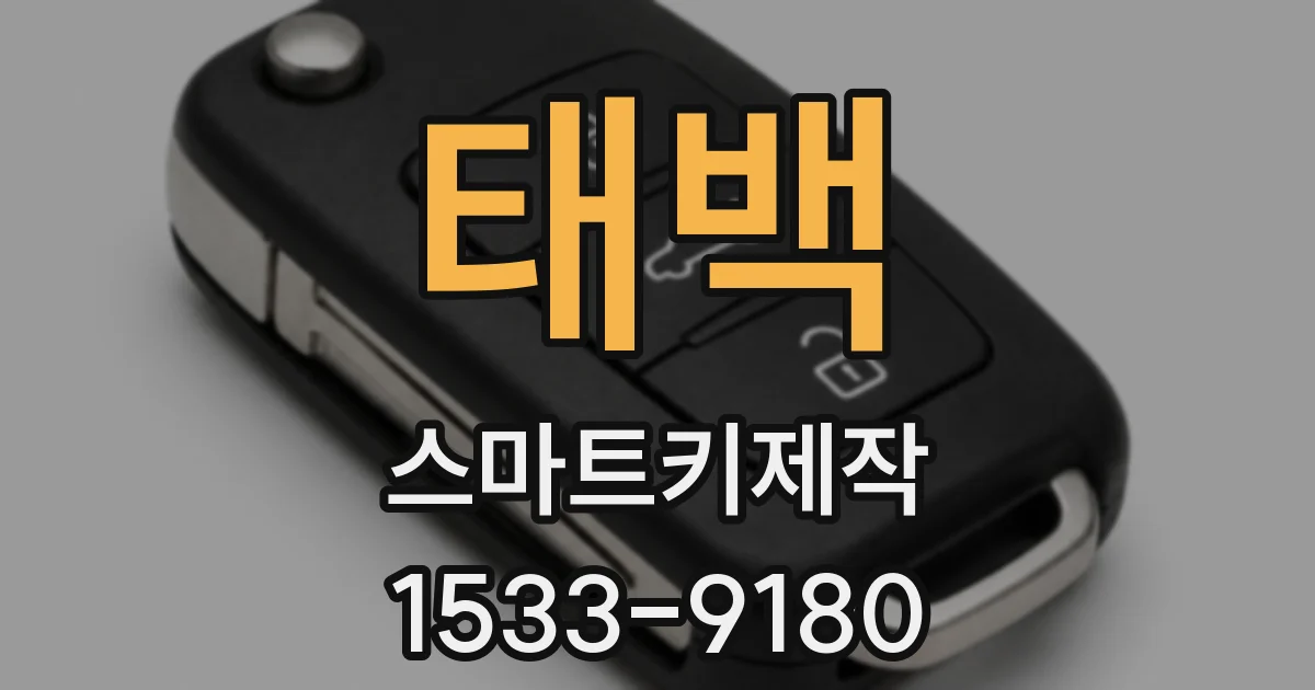 태백 스마트키제작