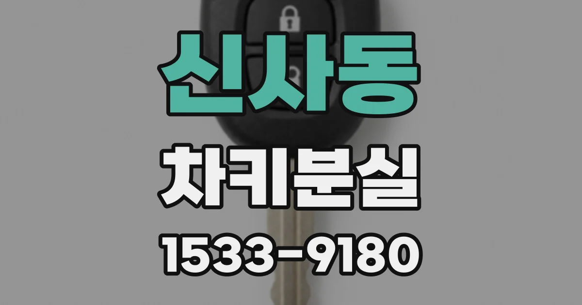 신사동 차키분실