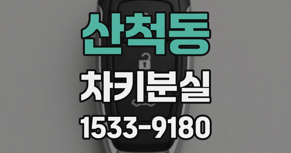 산척동 차키분실