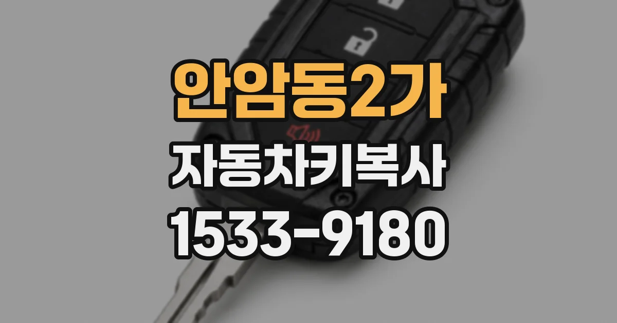 안암동2가 자동차키복사