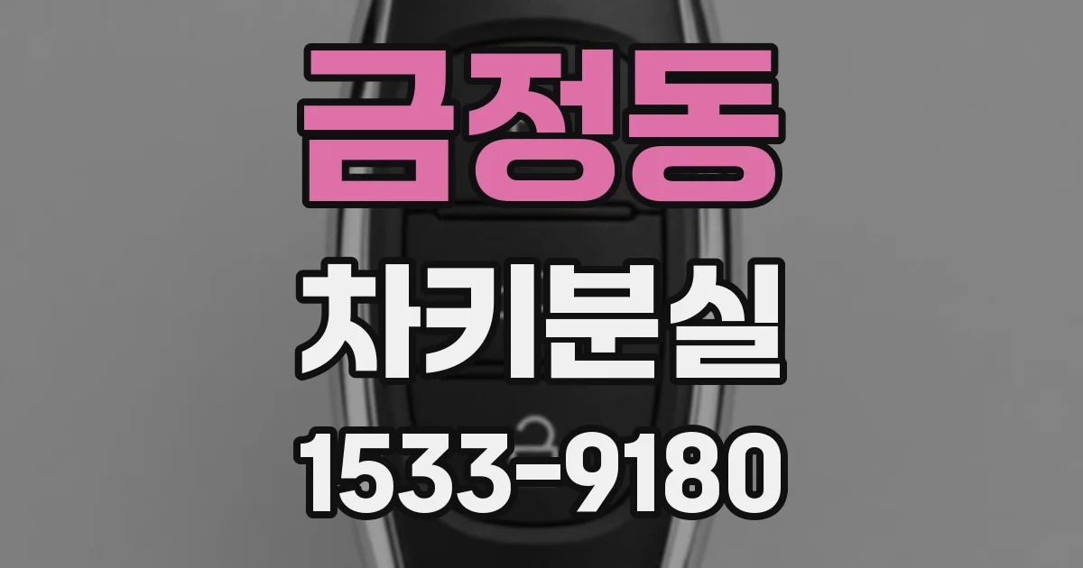 금정동 차키분실