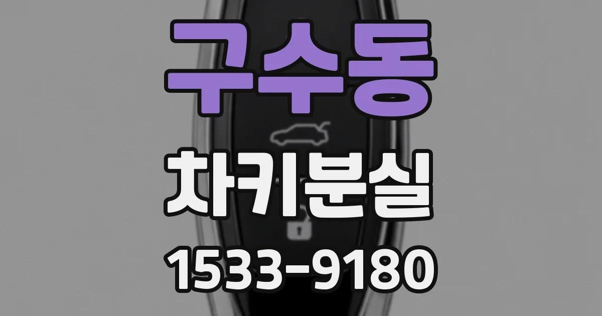 구수동 차키분실