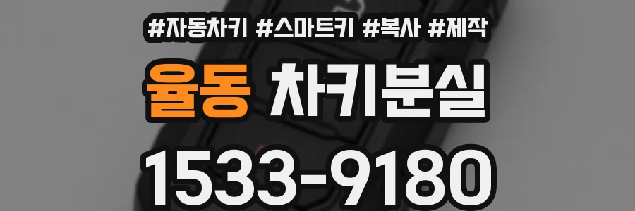 율동 차키분실