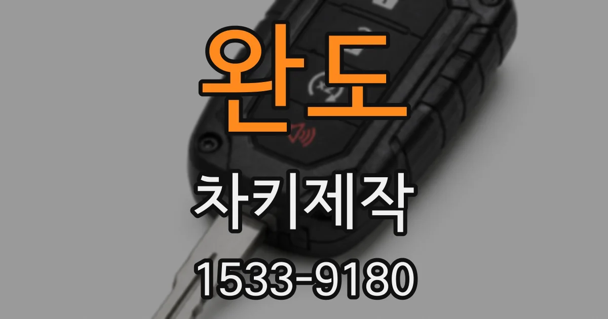 완도 차키제작