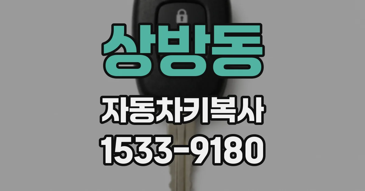 상방동 자동차키복사