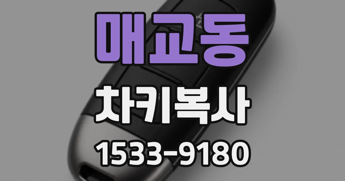 매교동 차키복사