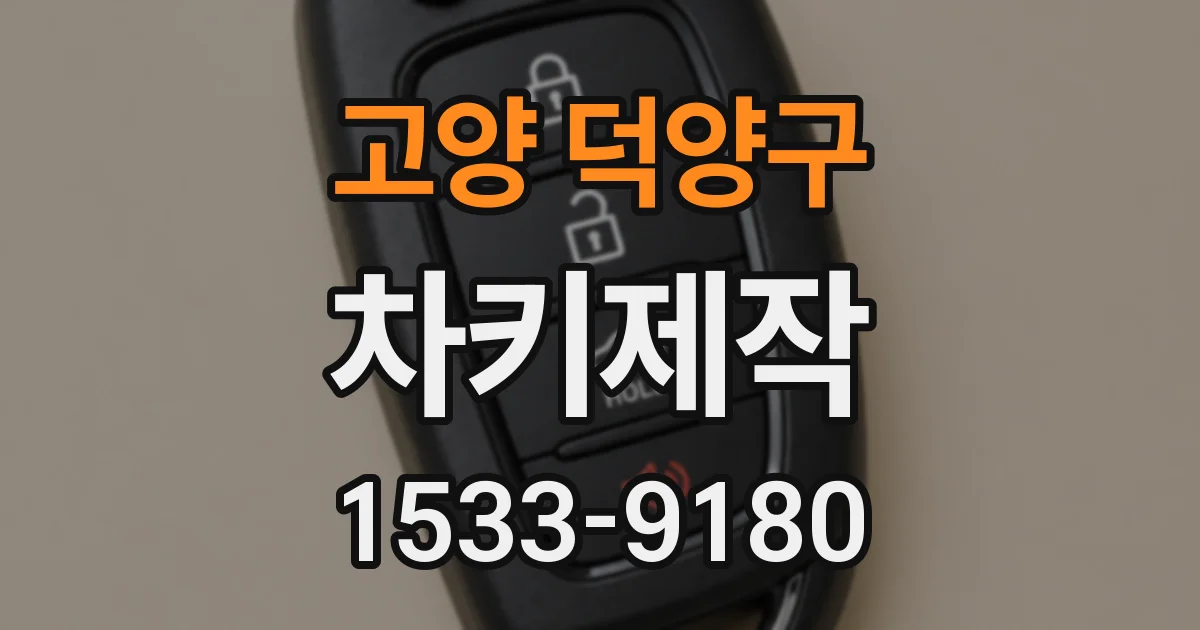 고양 덕양구 차키제작