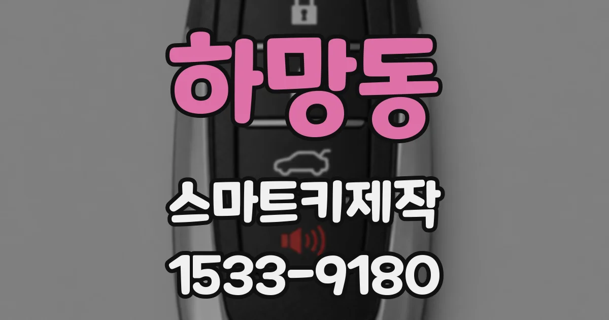 하망동 스마트키제작