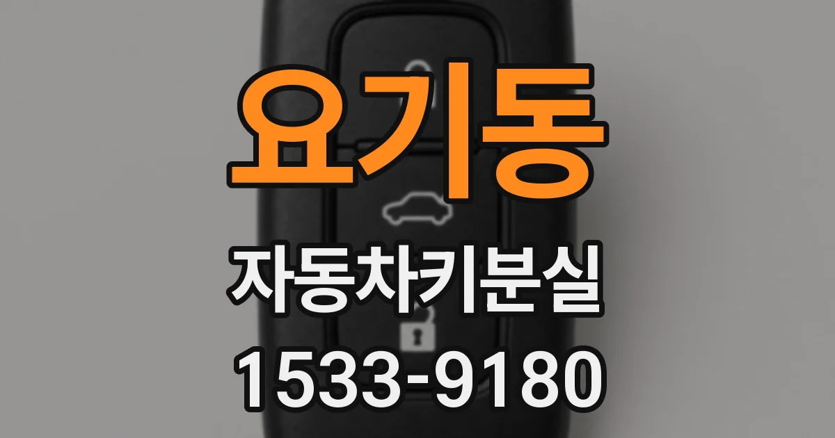 요기동 자동차키분실