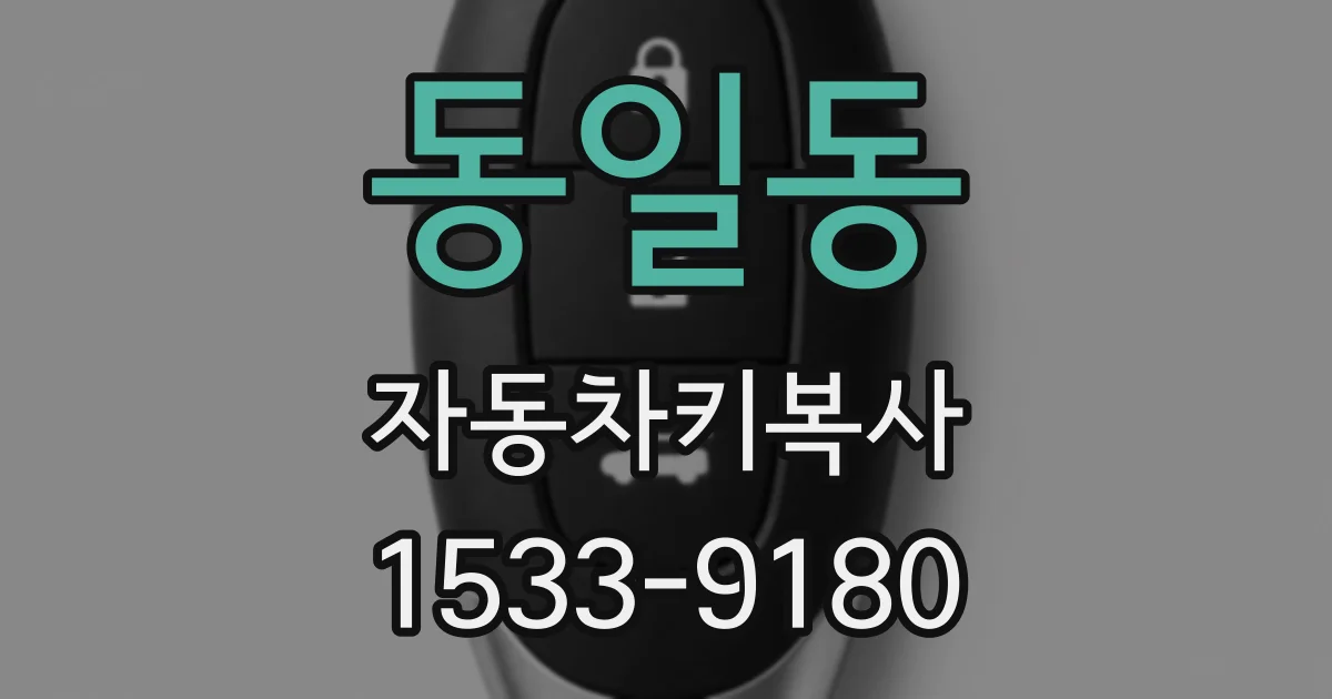 동일동 자동차키복사