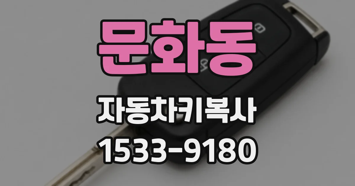 문화동 자동차키복사