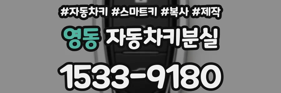 영동 자동차키분실