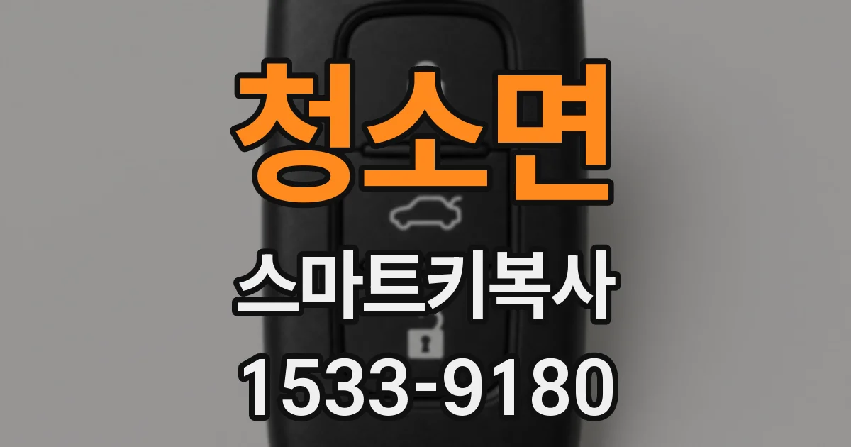 청소면 스마트키복사