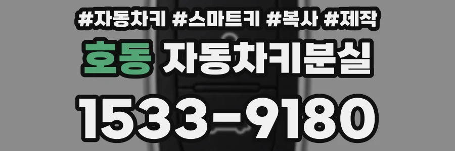 호동 자동차키분실