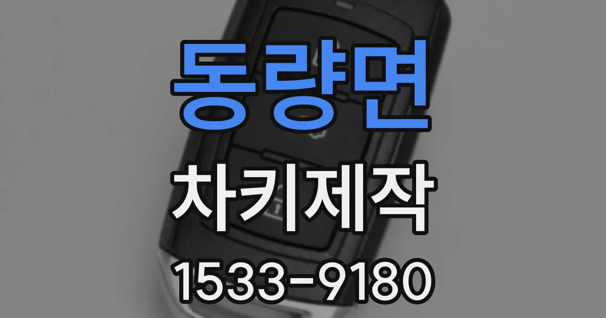 동량면 차키제작