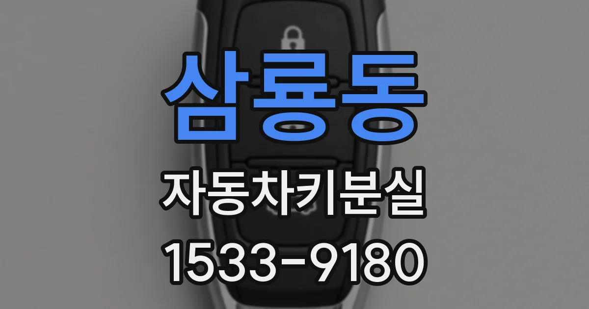 삼룡동 자동차키분실
